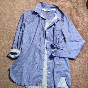 Avocado and pineapple button up!